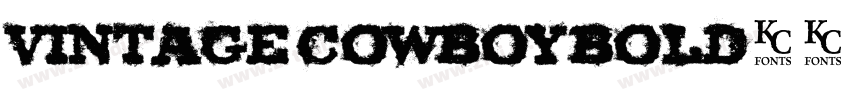 Vintage Cowboy Bold字体转换